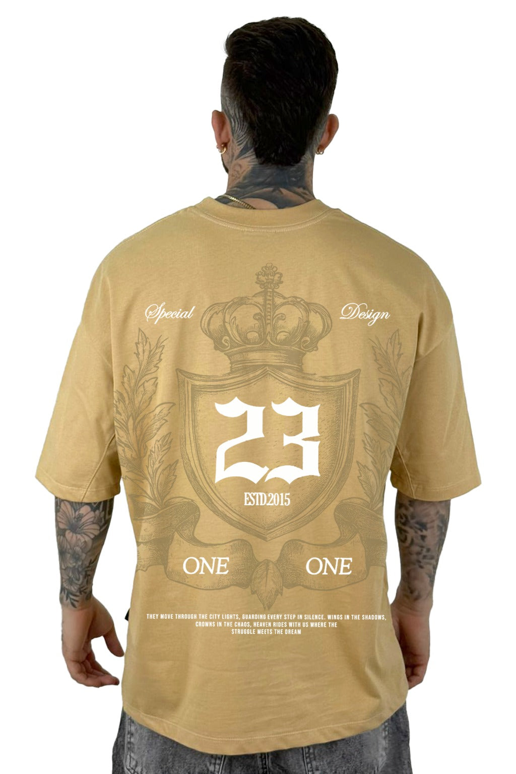 Oversize Beige One One 23 Alto Gramaje