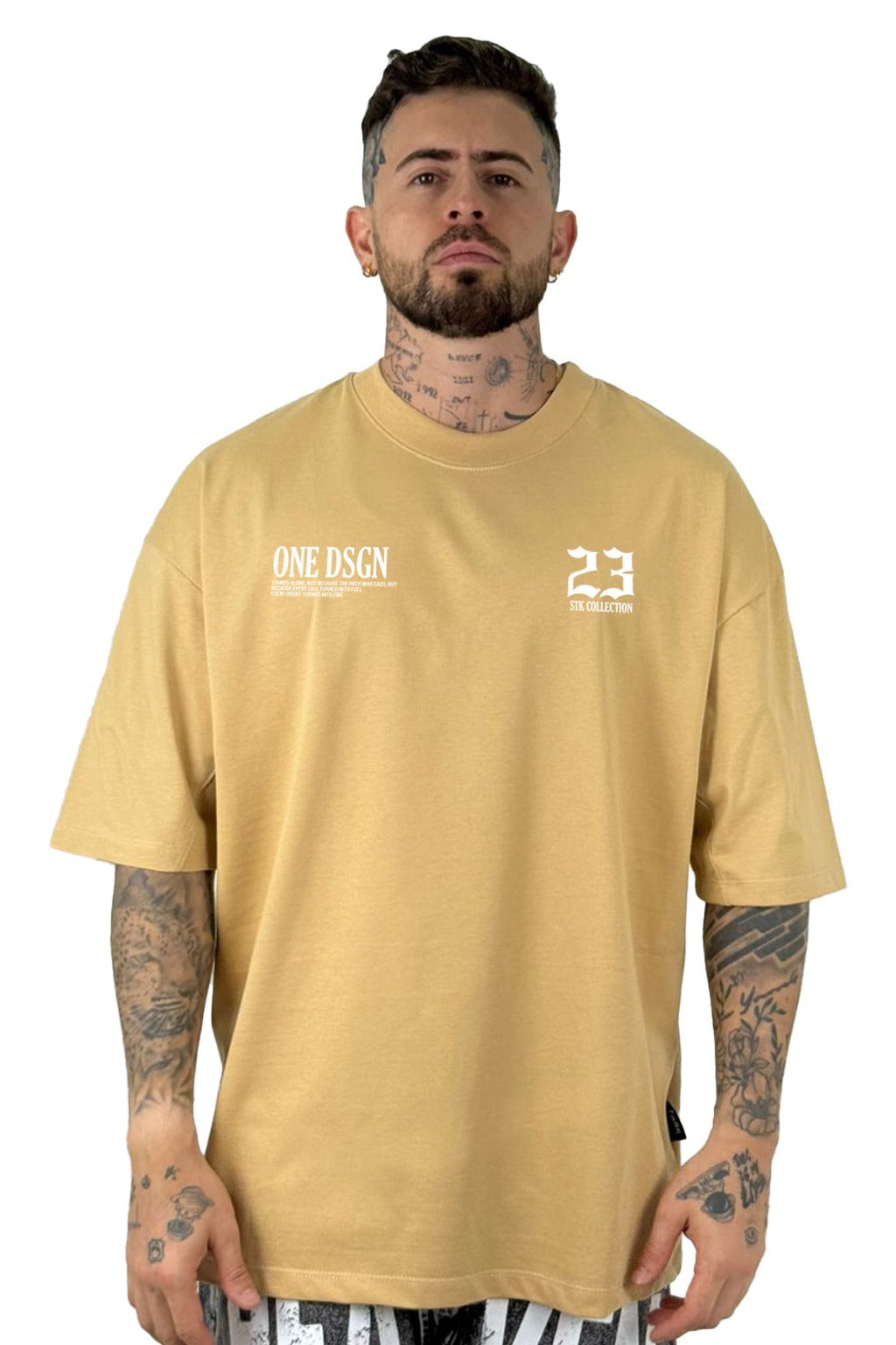 Oversize Beige One One 23 Alto Gramaje