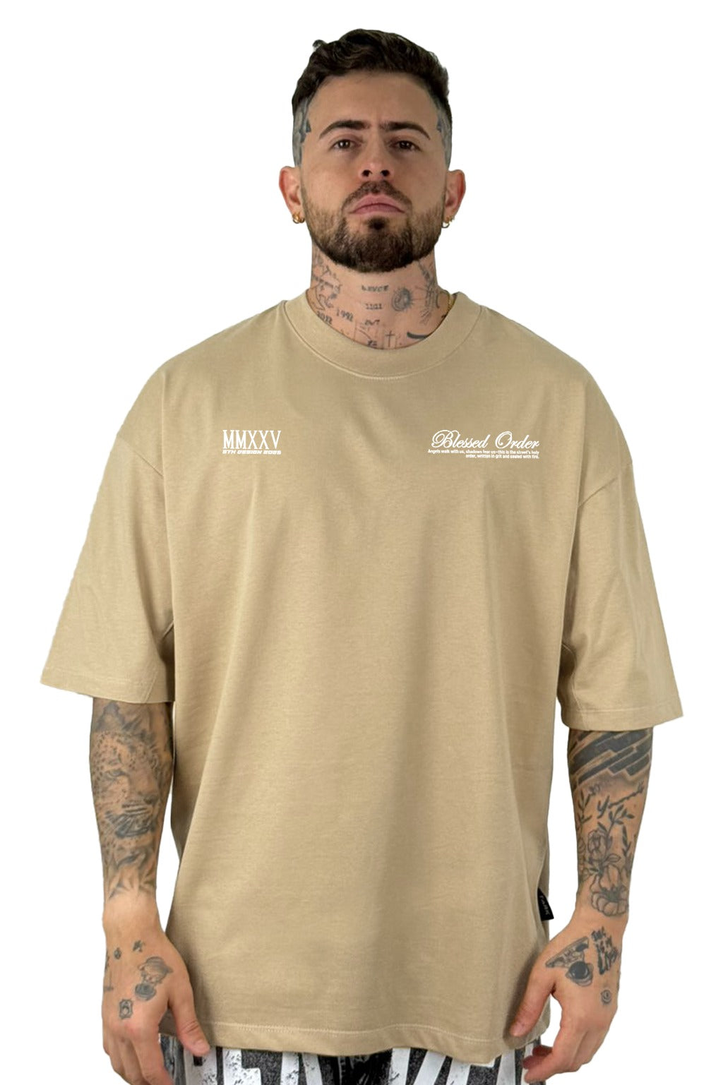 Oversize Beige Blessed Order Alto Gramaje