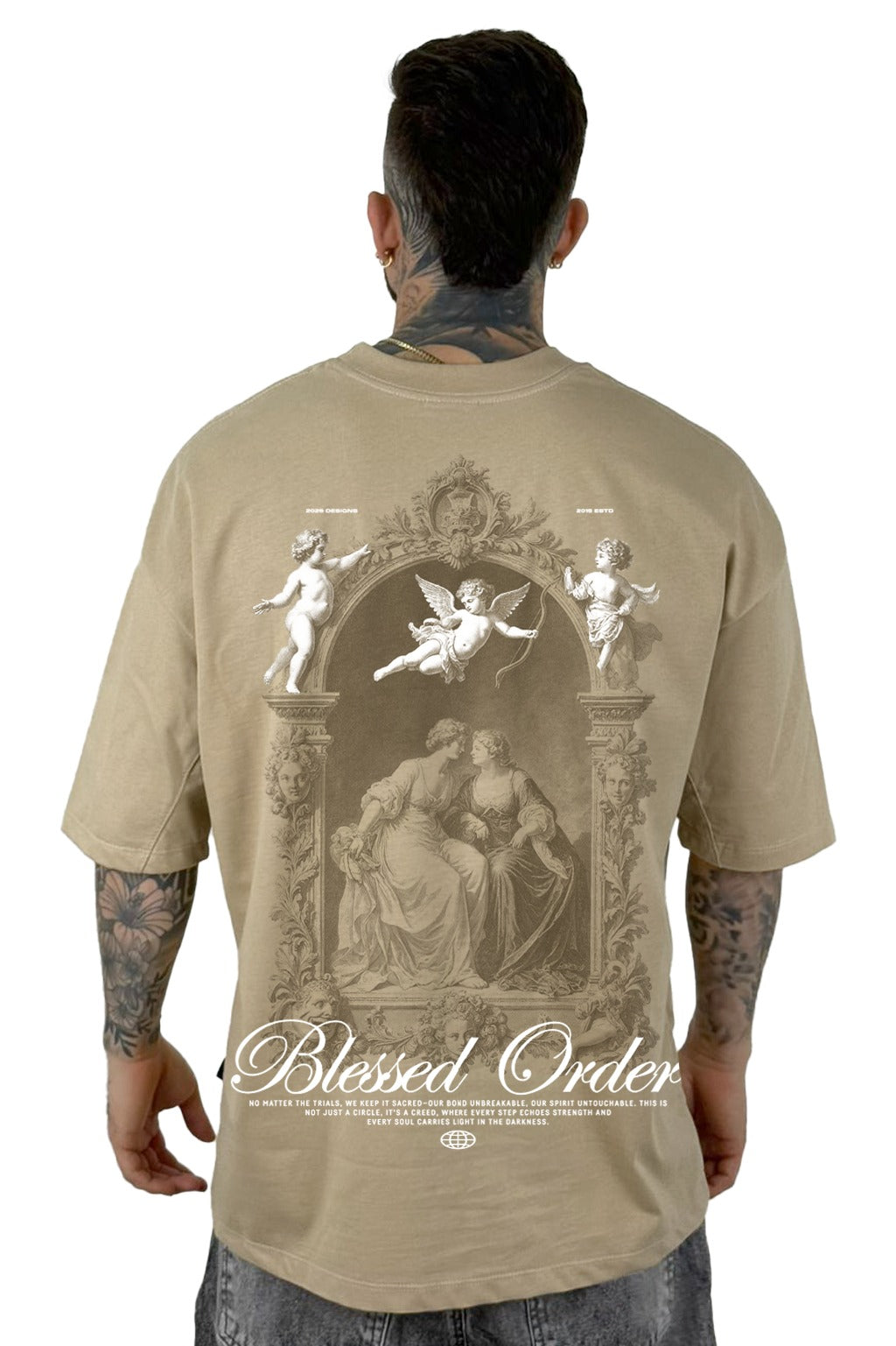 Oversize Beige Blessed Order Alto Gramaje