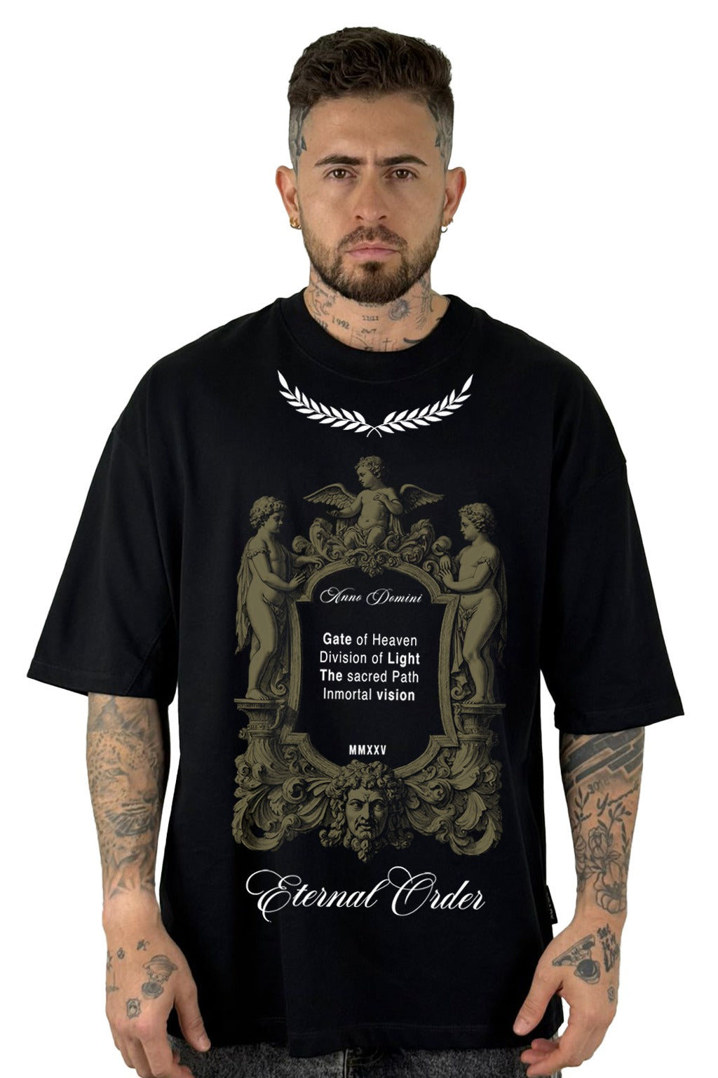 Oversize Negra Eternal Order MMXXV Alto Gramaje