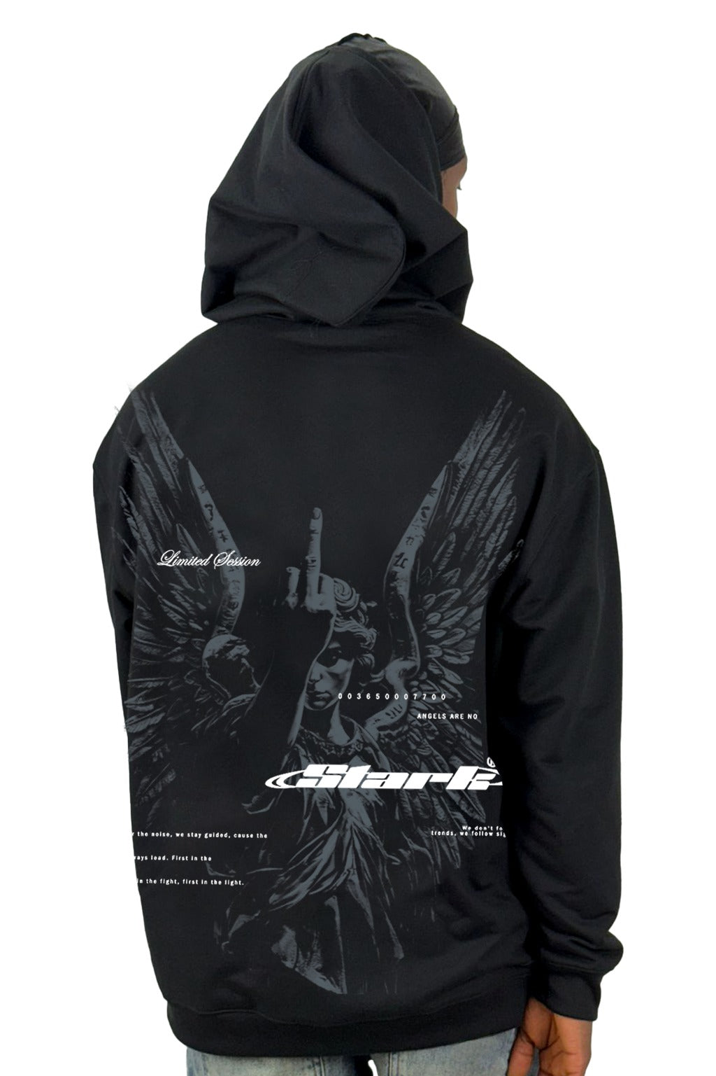 Buzo Capucha Negro Angels Rebels