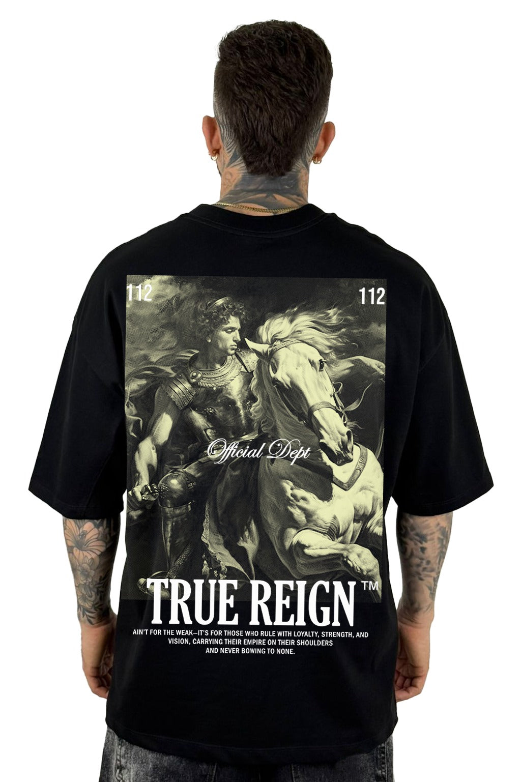 Oversize Negra True Reign Alto Gramaje