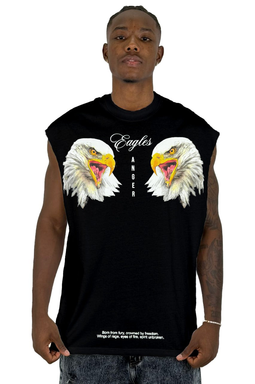 Camisilla Negra Anger Alto Gramaje