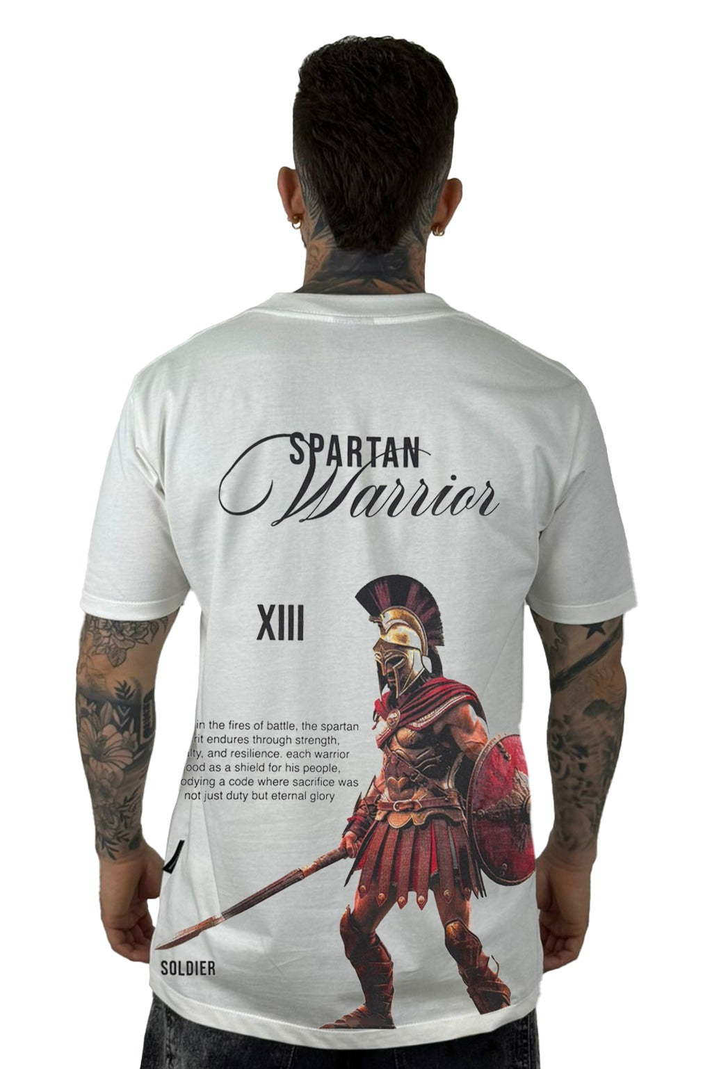 Camiseta Color Crudo Spartan Warrior Alto Gramaje