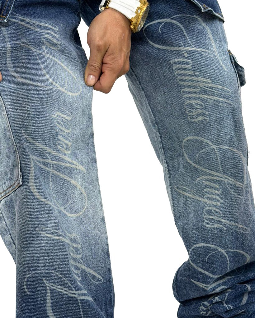 Jean Baggy Bolsillo Carpintero Faithless