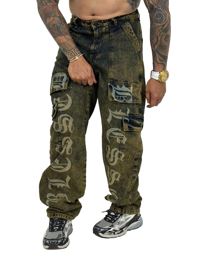 Jean Baggy Bolsillo Carpintero Blessed