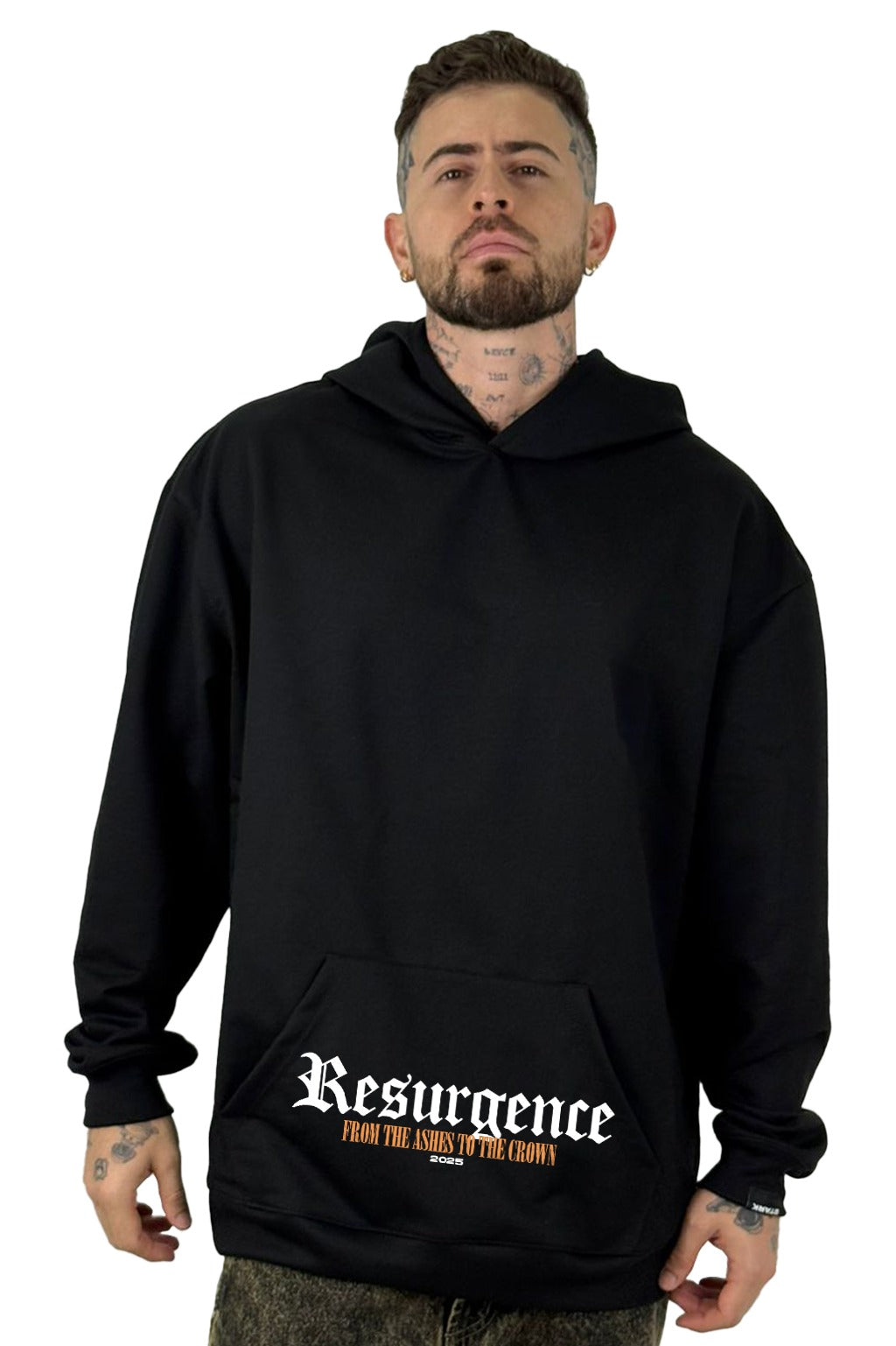 Buzo Capucha Negro Resurgence