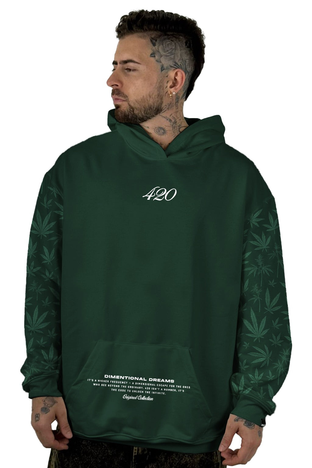 Buzo Capucha Verde 420