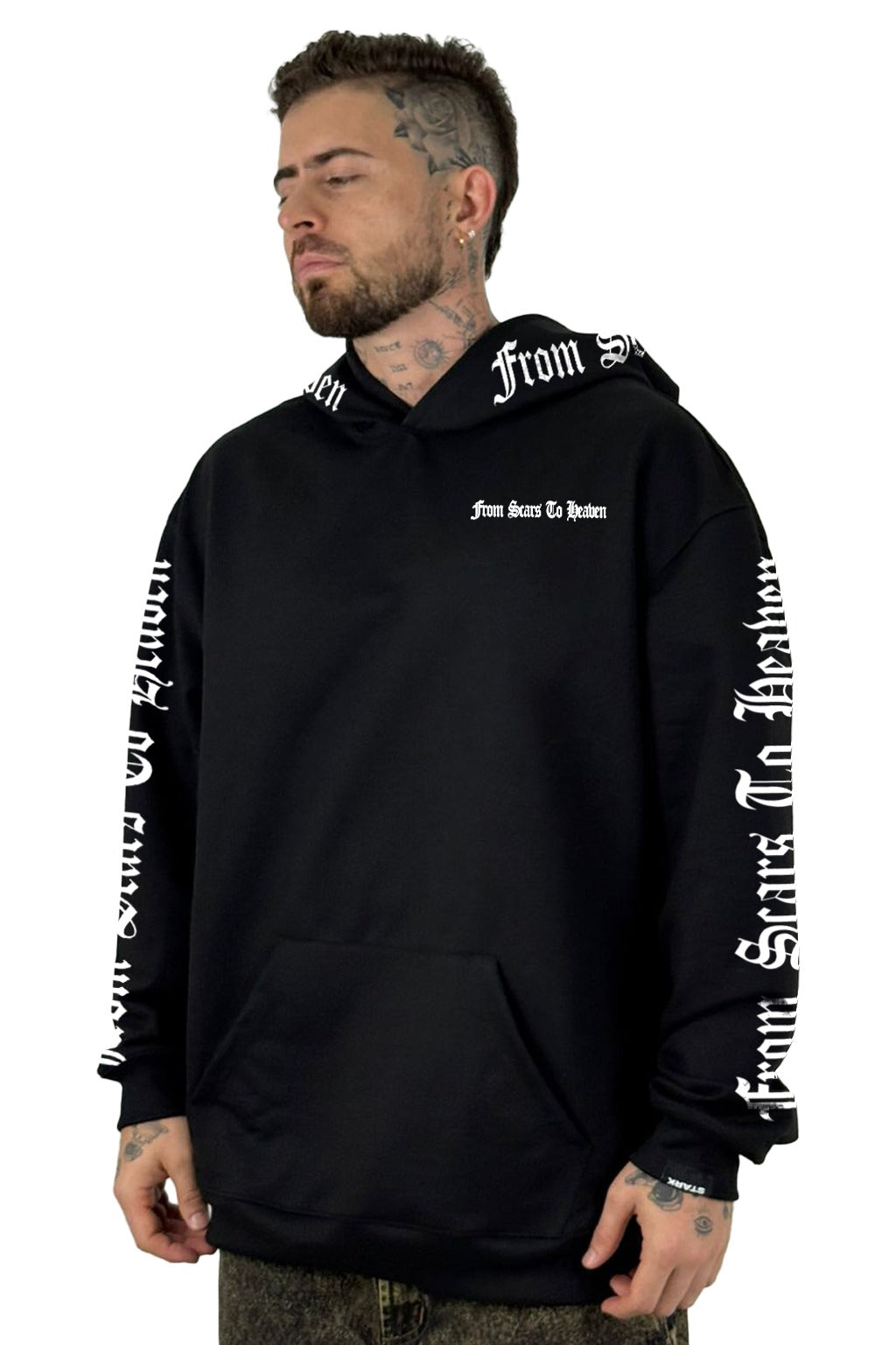 Buzo Capucha Negro From Scars to Heaven