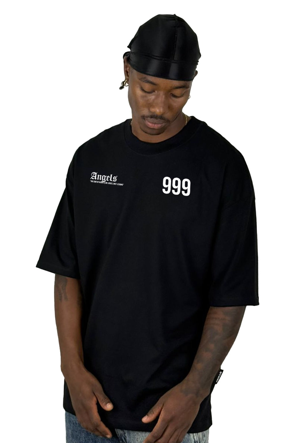 Oversize Negra Angels 999 Alto Gramaje