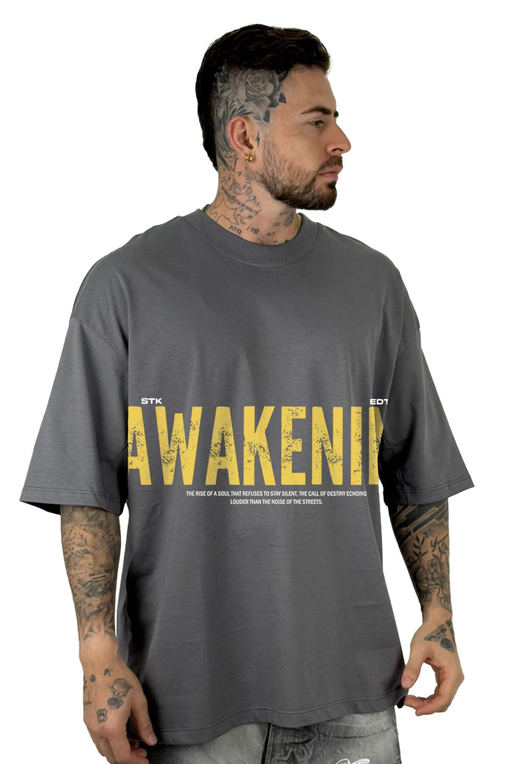 Oversize Gris Awakening A Alto Gramaje