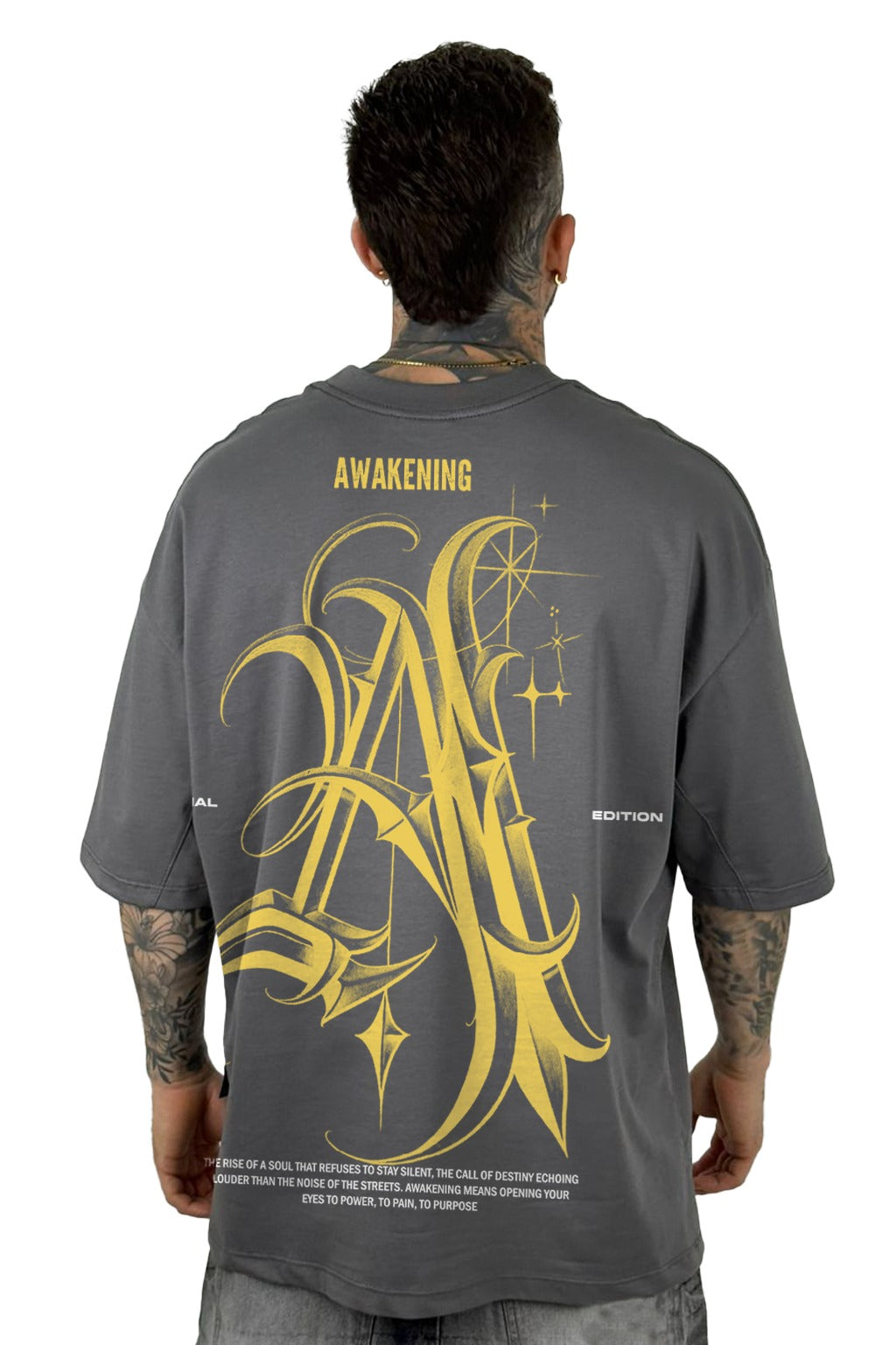 Oversize Gris Awakening A Alto Gramaje