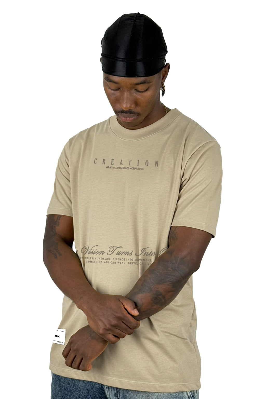 Camiseta Beige Creation 0147 Alto Gramaje