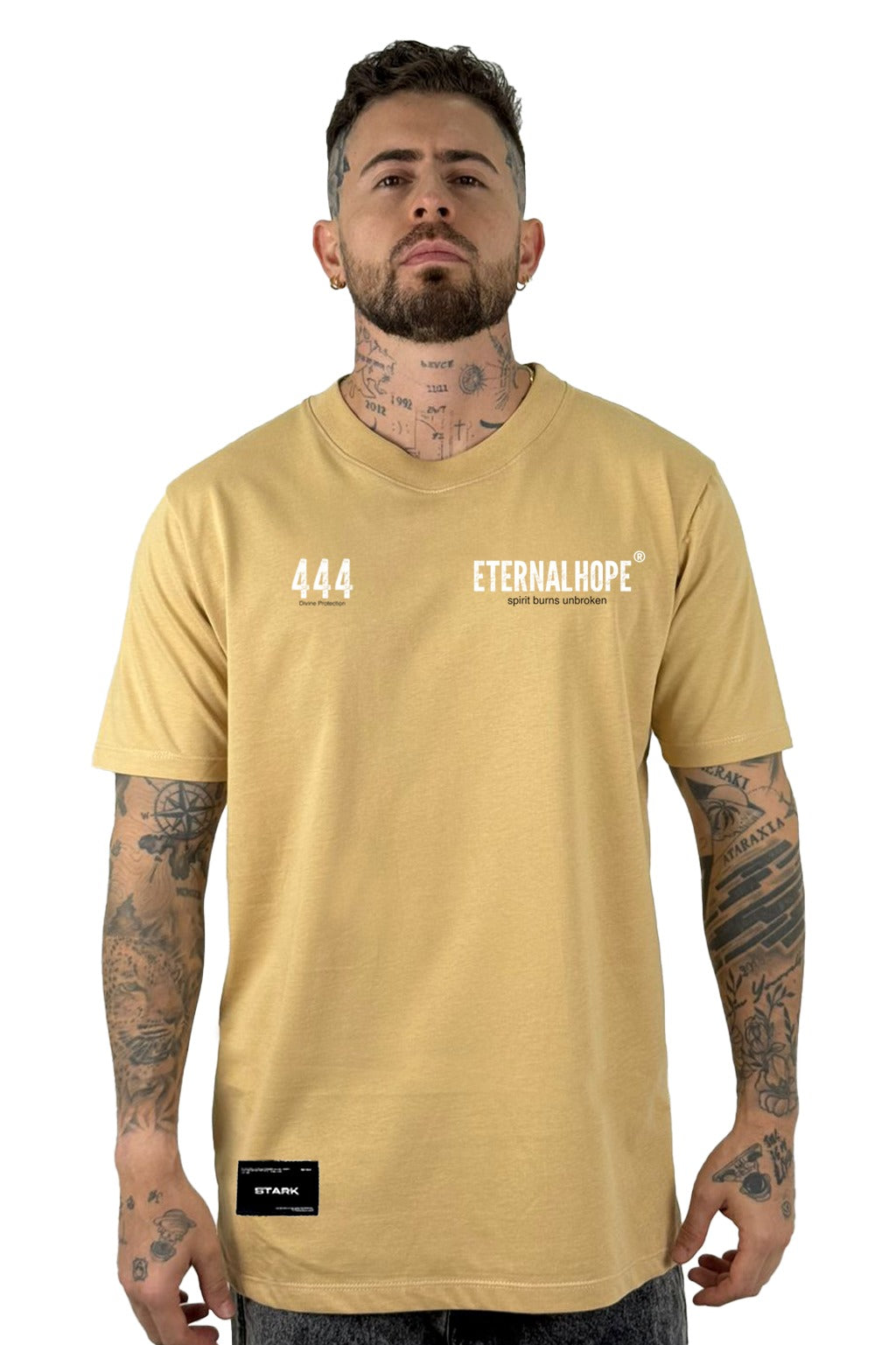 Camiseta Beige Eternal hope Alto Gramaje