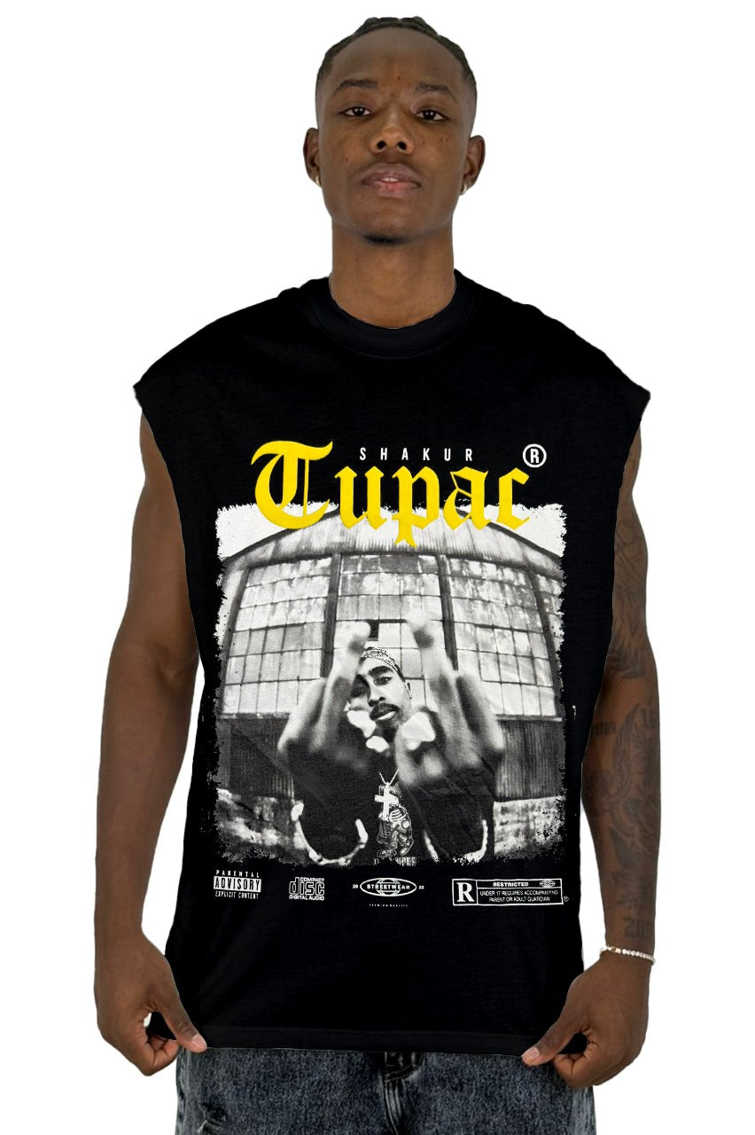 Camisilla Negra Tupac Alto Gramaje