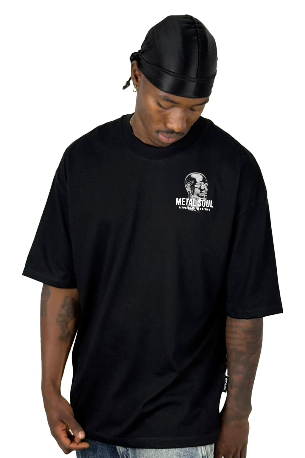 Oversize Negra Metal Soul Alto Gramaje