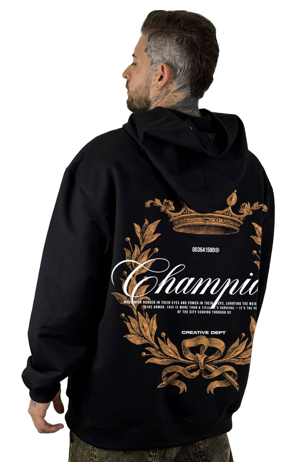 Buzo Capucha Negro Champions