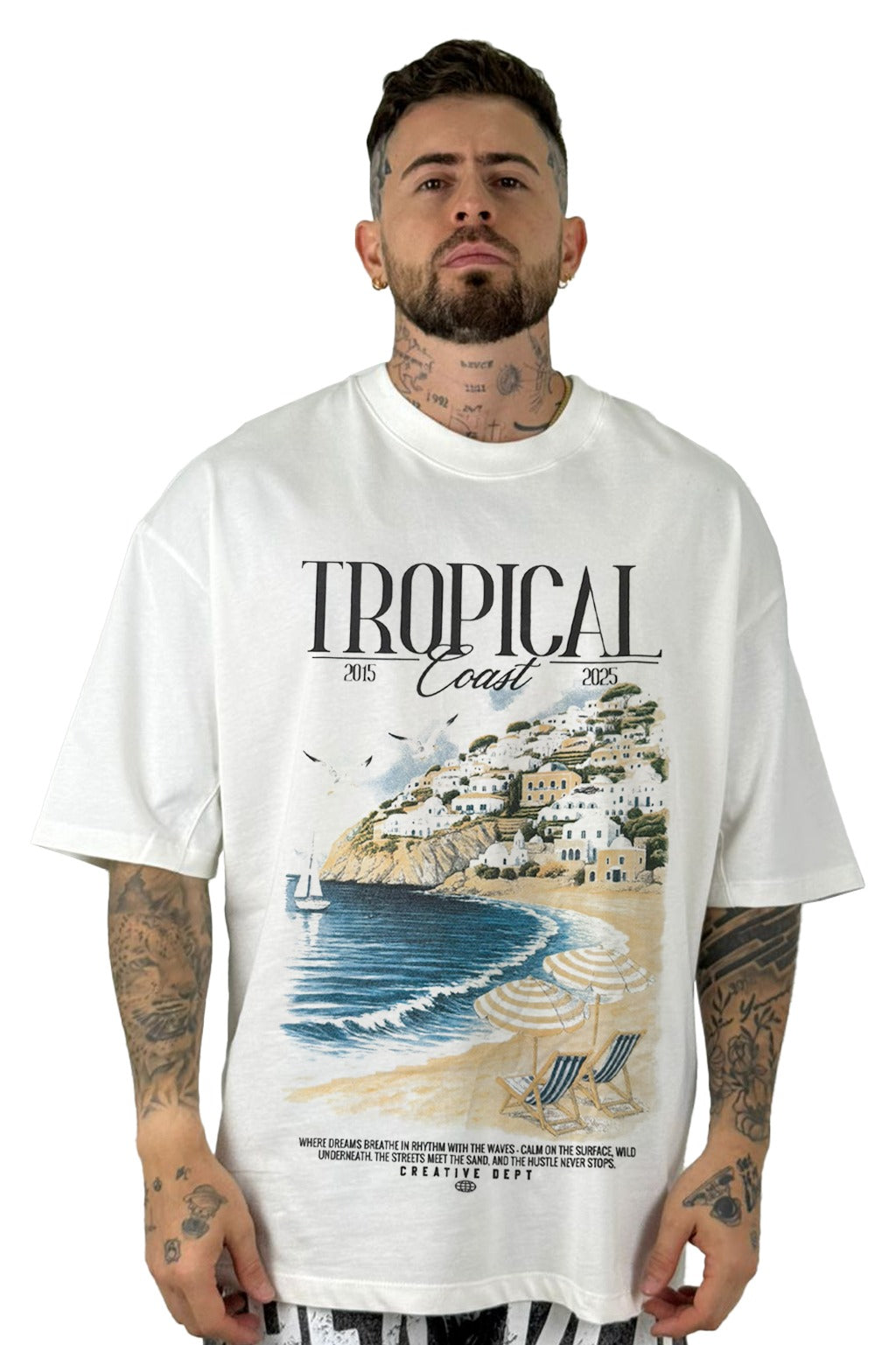 Oversize Color Tropical alto gramaje