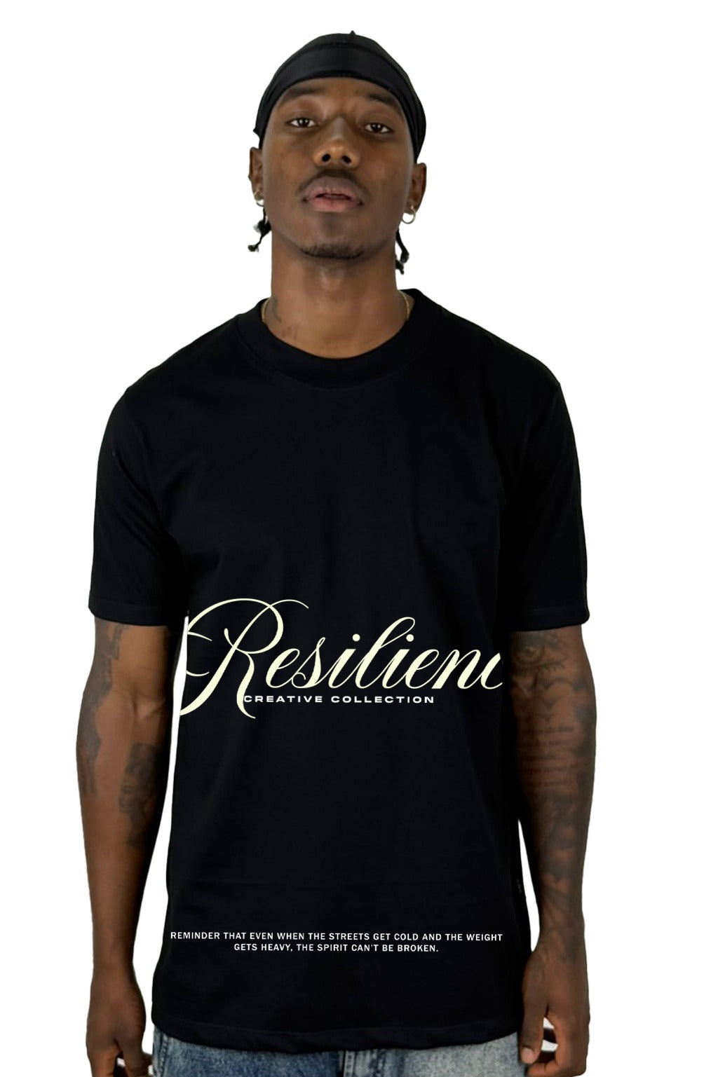 Camiseta Negra Resilience Alto Gramaje