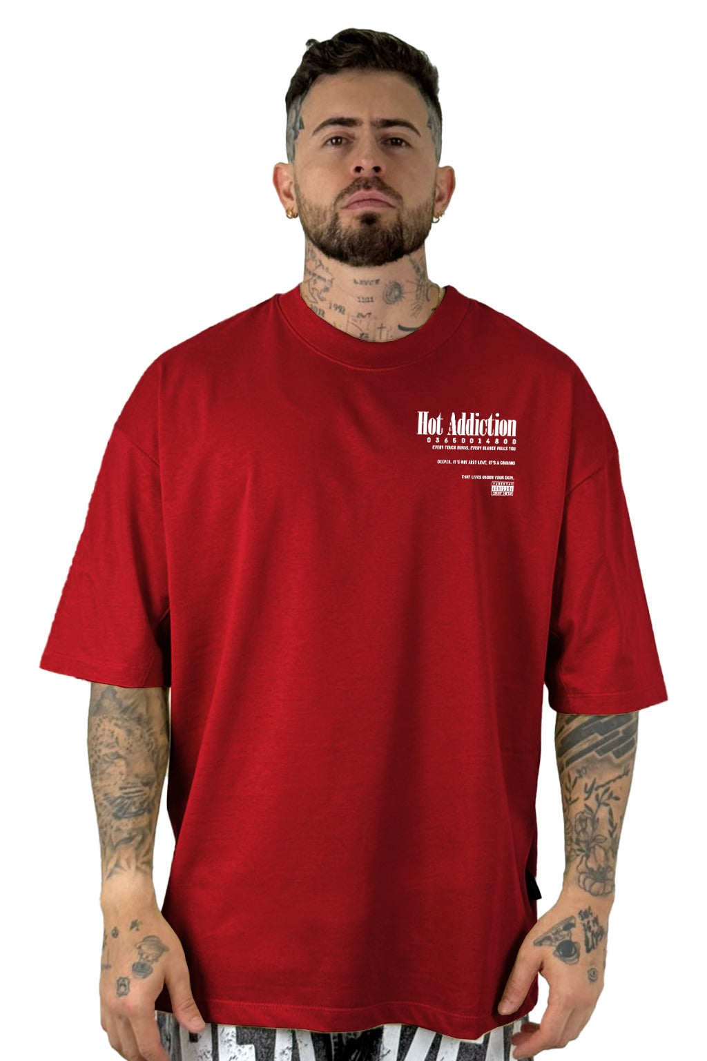 Oversize Roja Hot Addiction Alto Gramaje