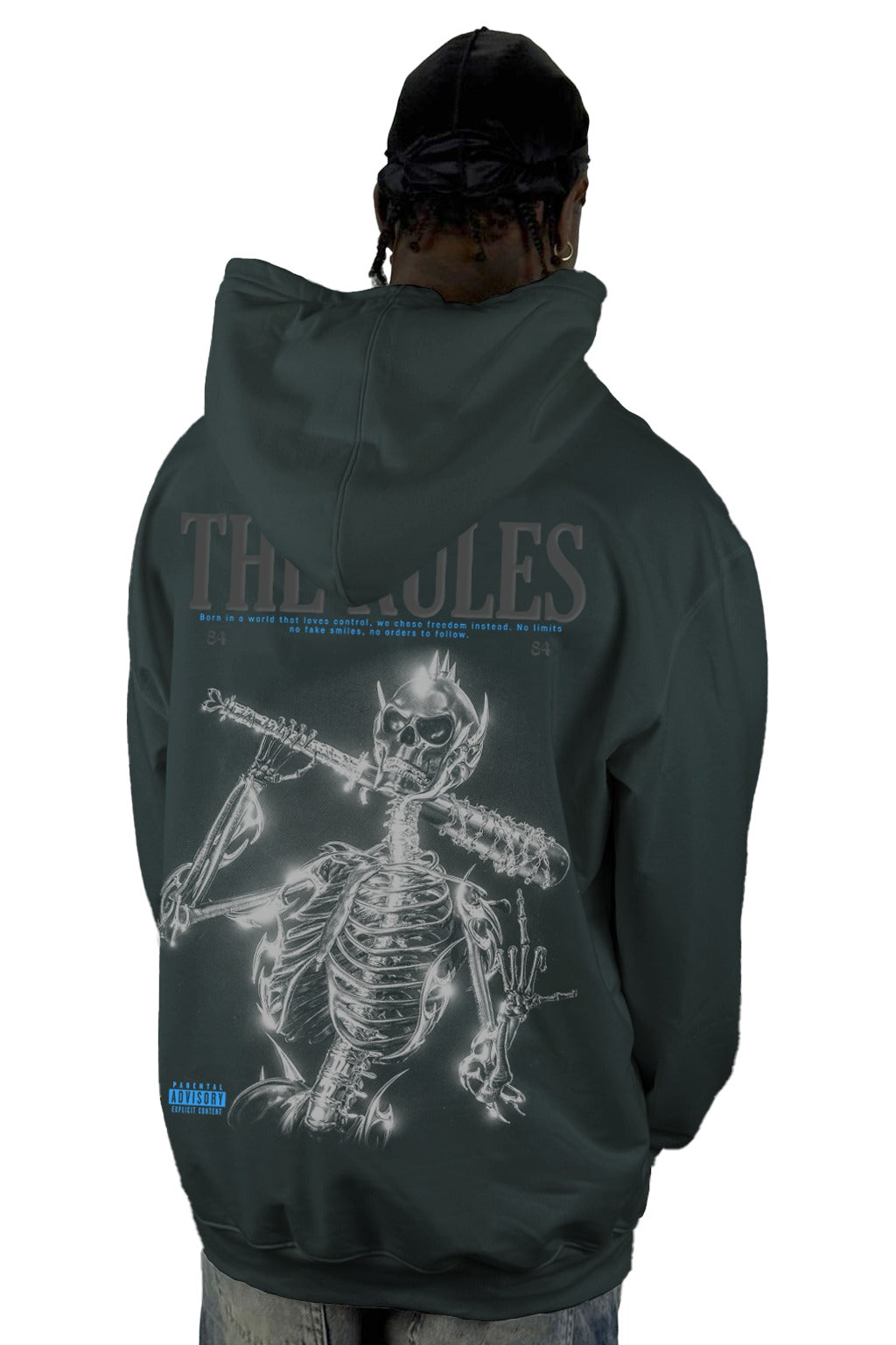 Buzo Capucha Azul Oscuro The Rules