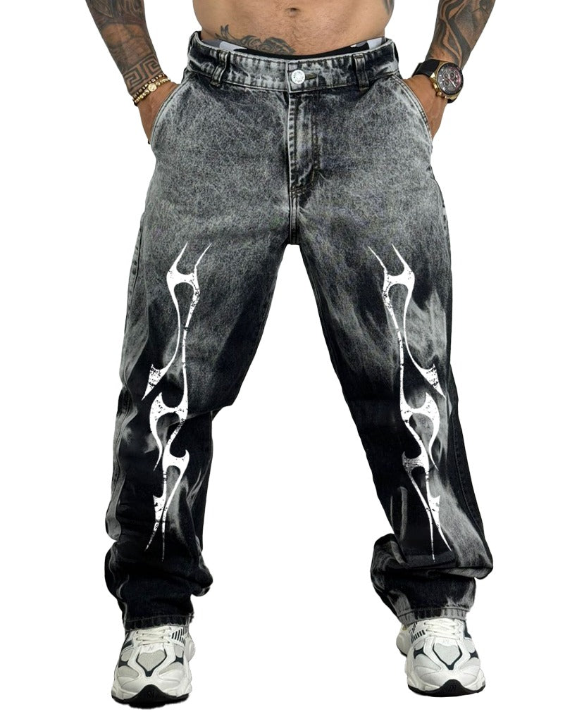 Jean Baggy GRIS Amarres stamp Negro 2006