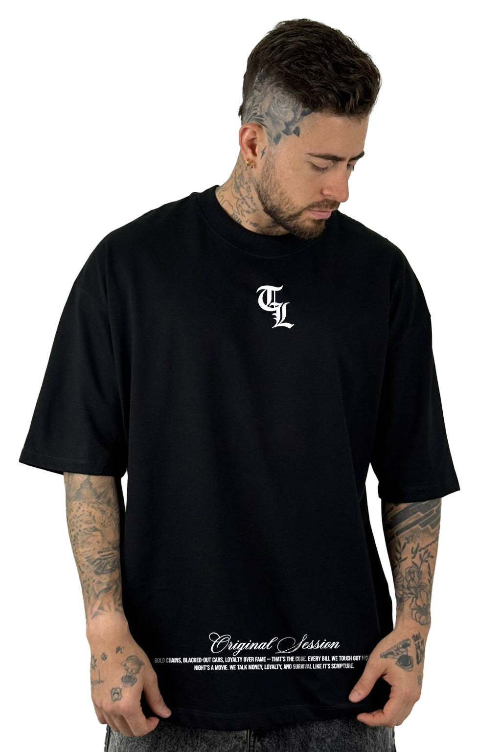 Oversize Negra Thung Life Alto Gramaje