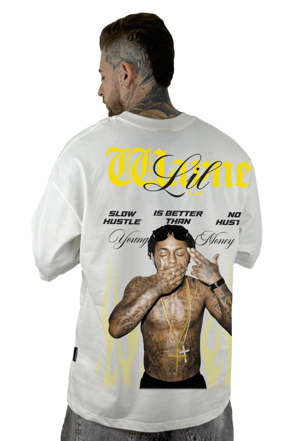 Oversize crudo Lil Wayne alto gramaje