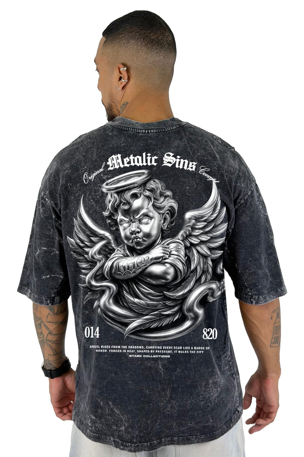 Oversize sky Negra Metalic Sins Angel