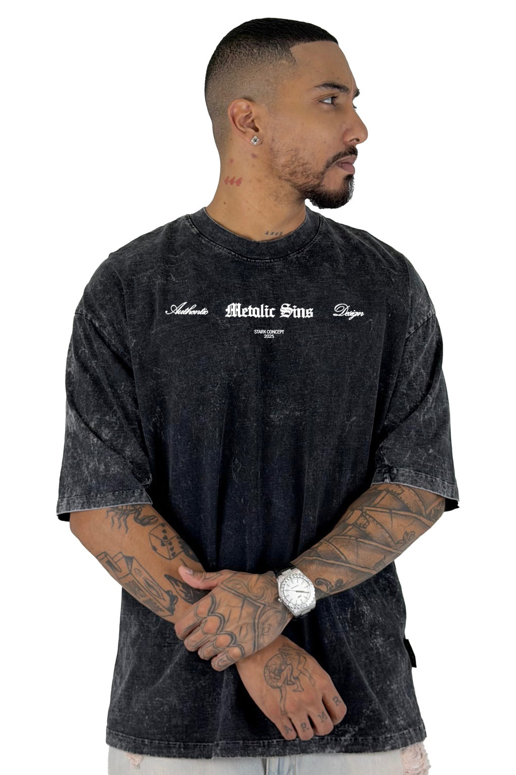 Oversize sky Negra Metalic Sins Angel