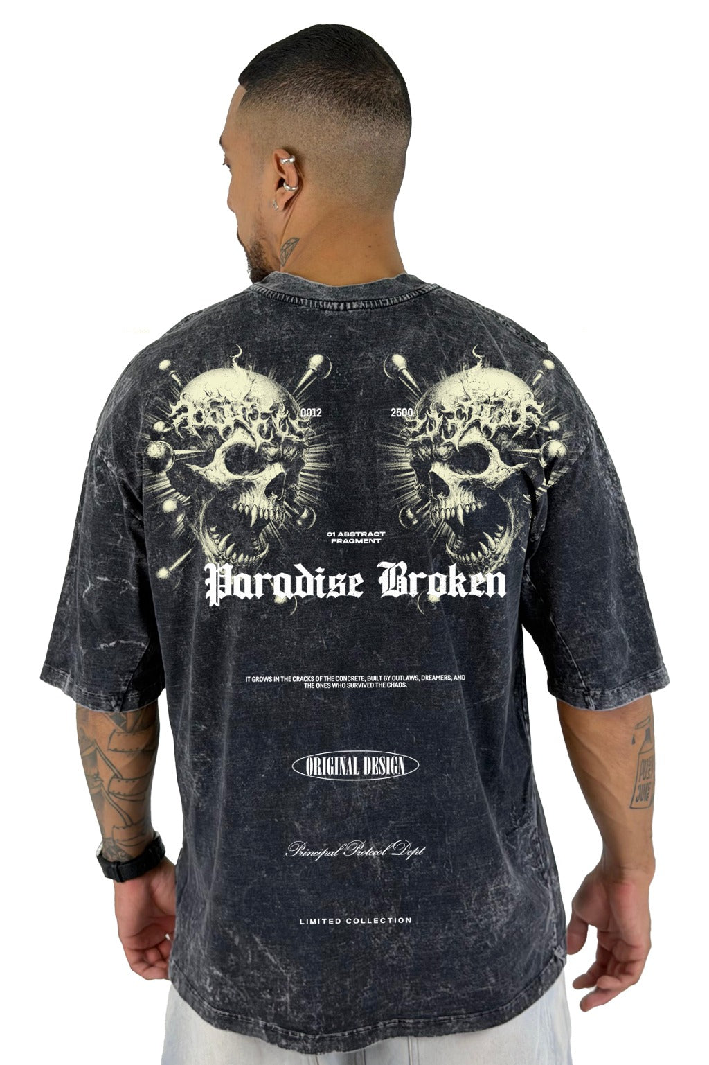 Oversize sky Negra Paradise Broken