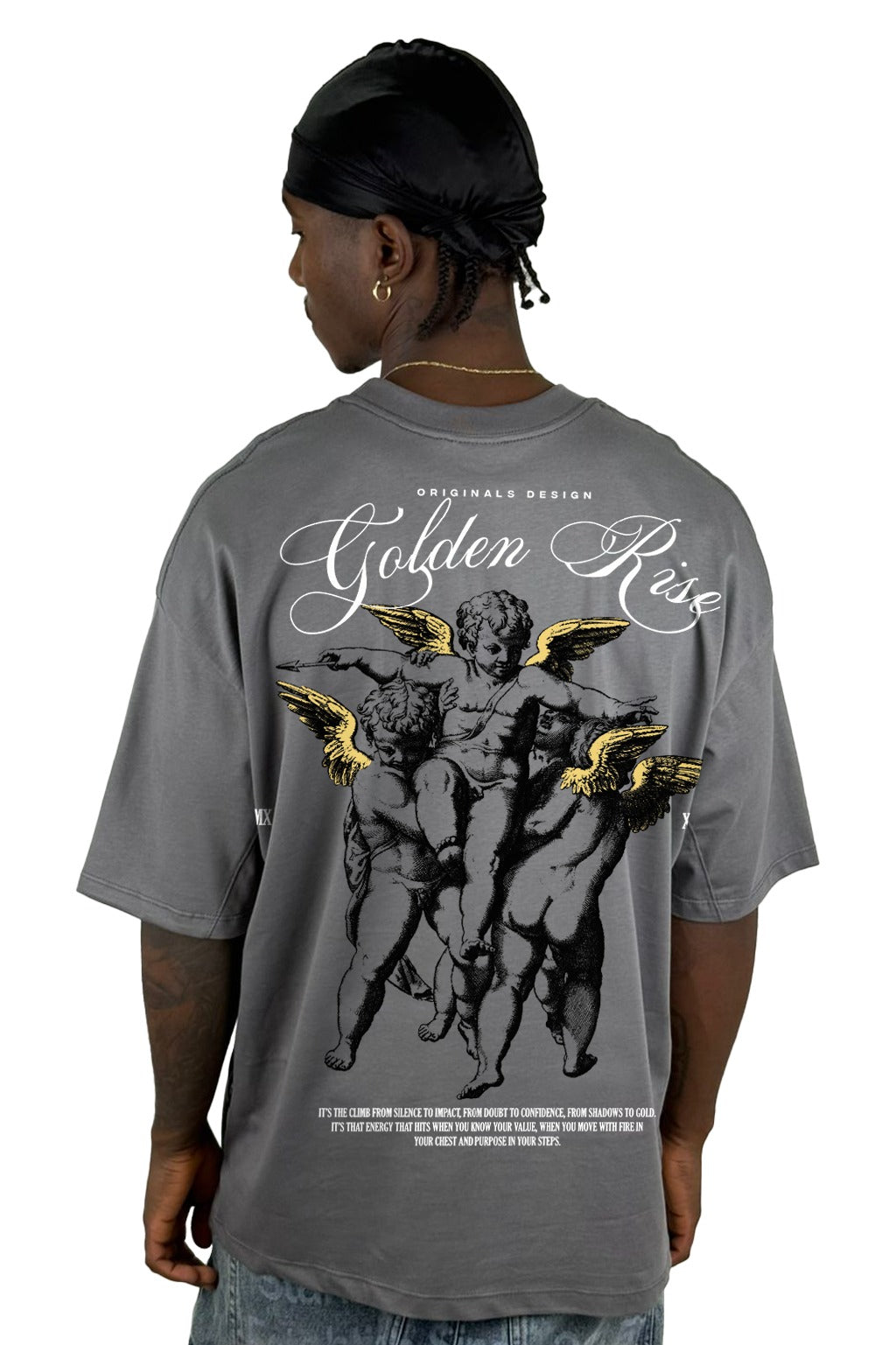 Oversize Gris Golden Rise Alto Gramaje
