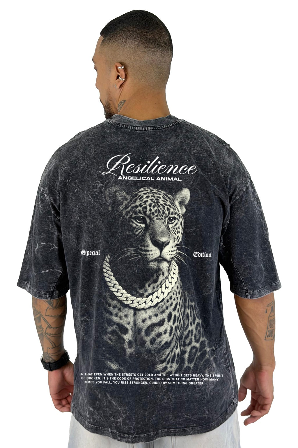 Oversize sky Negra Resilience Leopardo
