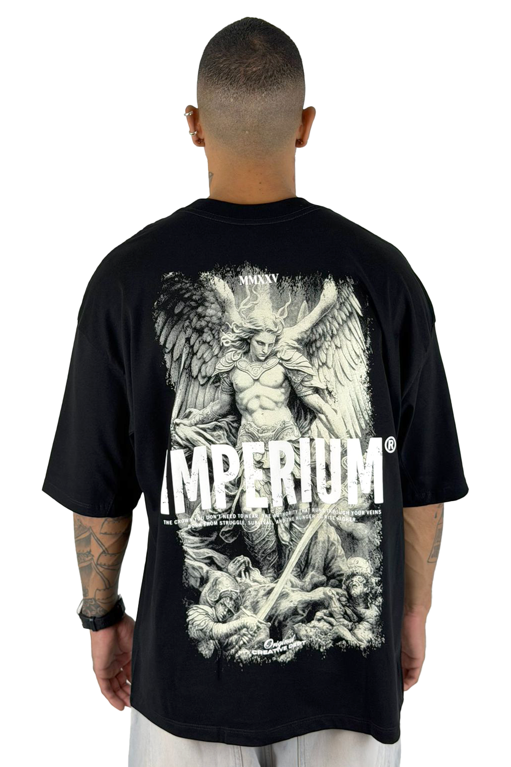 Oversize negra IMPERIUM alto gramaje