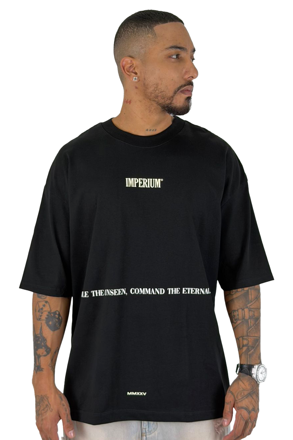 Oversize negra IMPERIUM alto gramaje