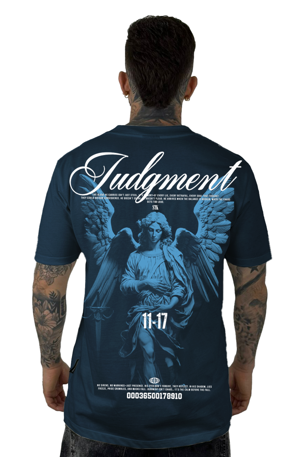 Camiseta Azul Judgment Alto Gramaje