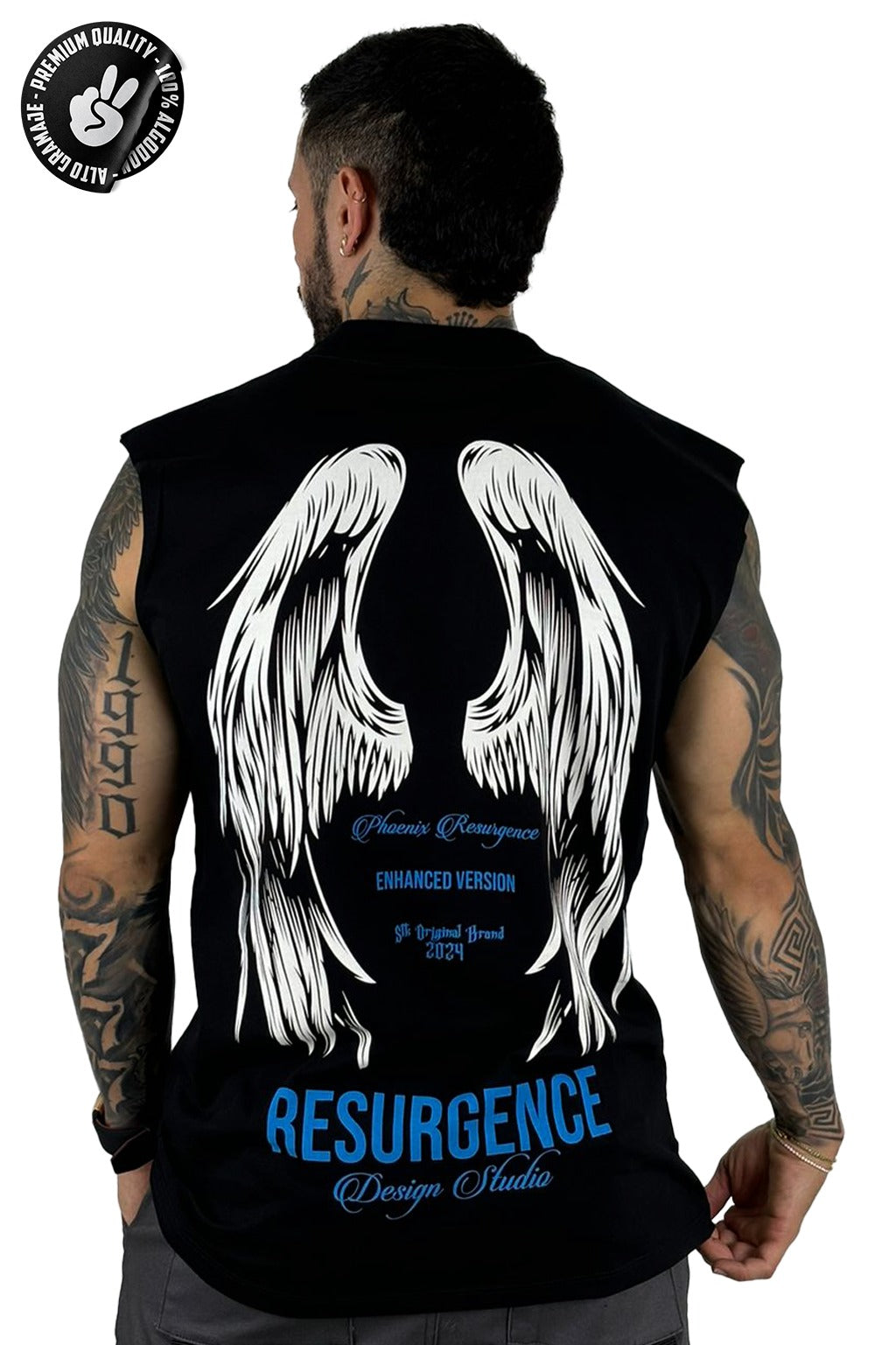 Camisilla Negra Resurgence Alto Gramaje