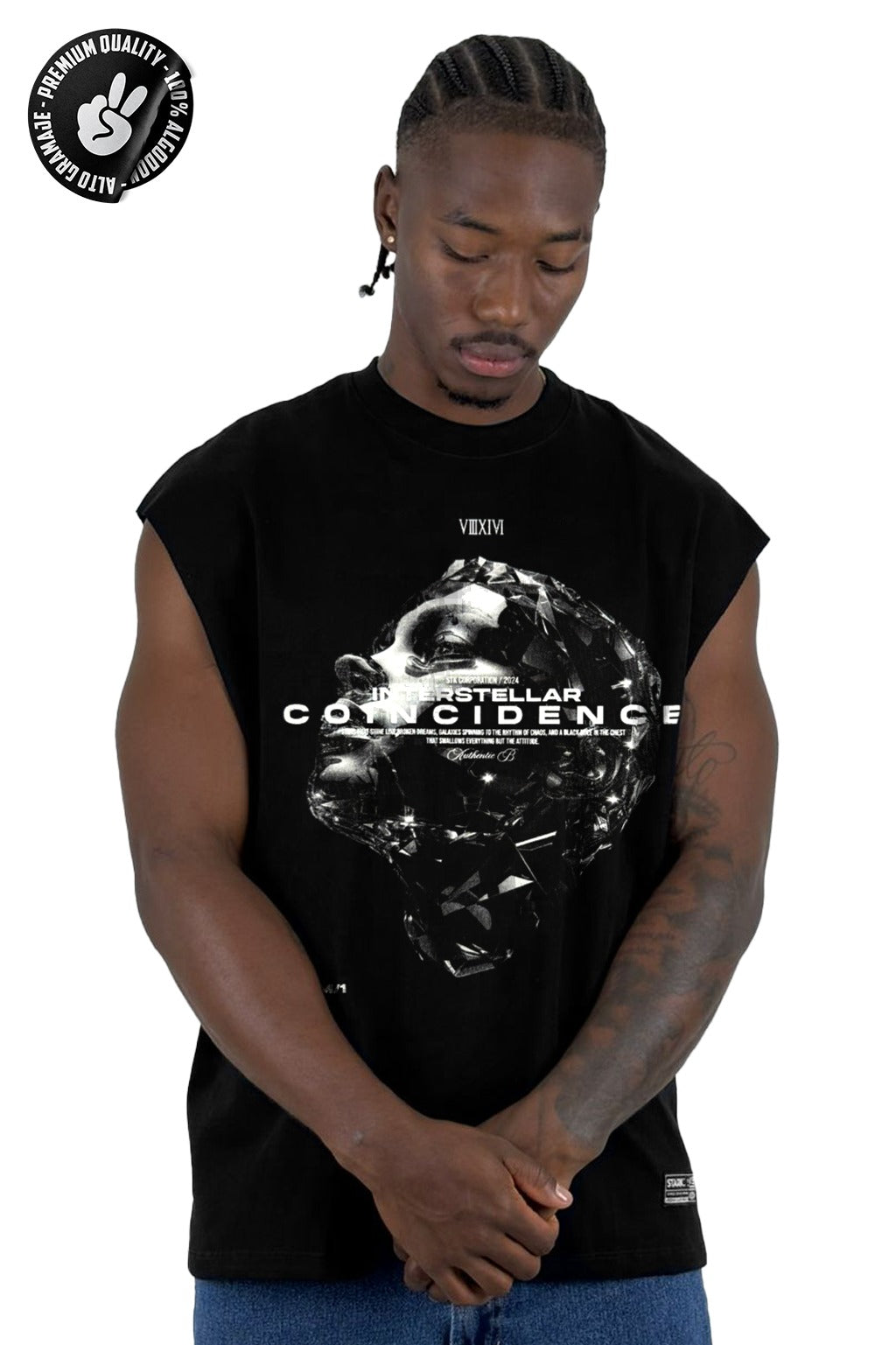 Camisilla negra Alto Gramaje Coincidence