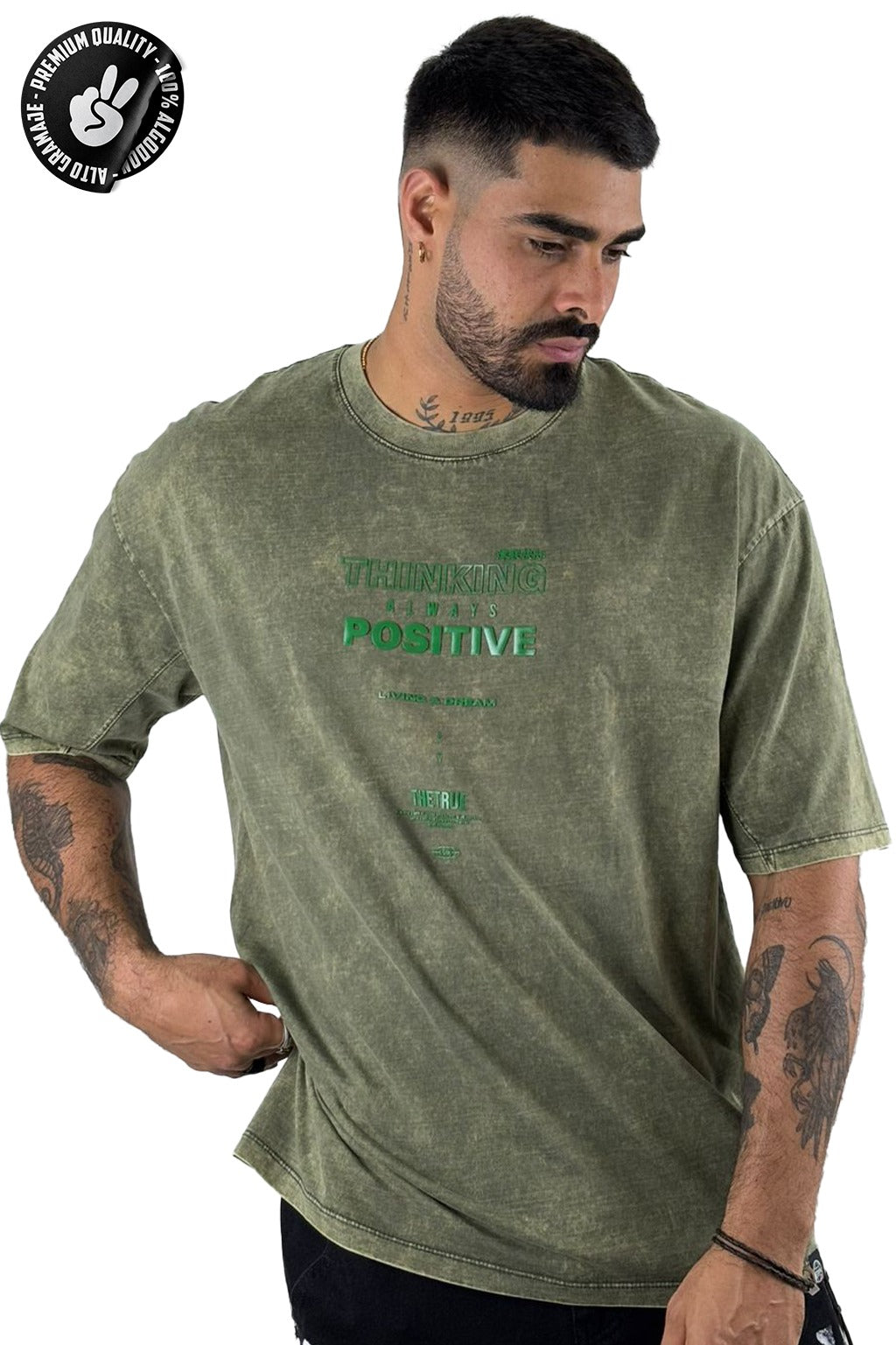 Oversize sky verde thinking alto gramaje