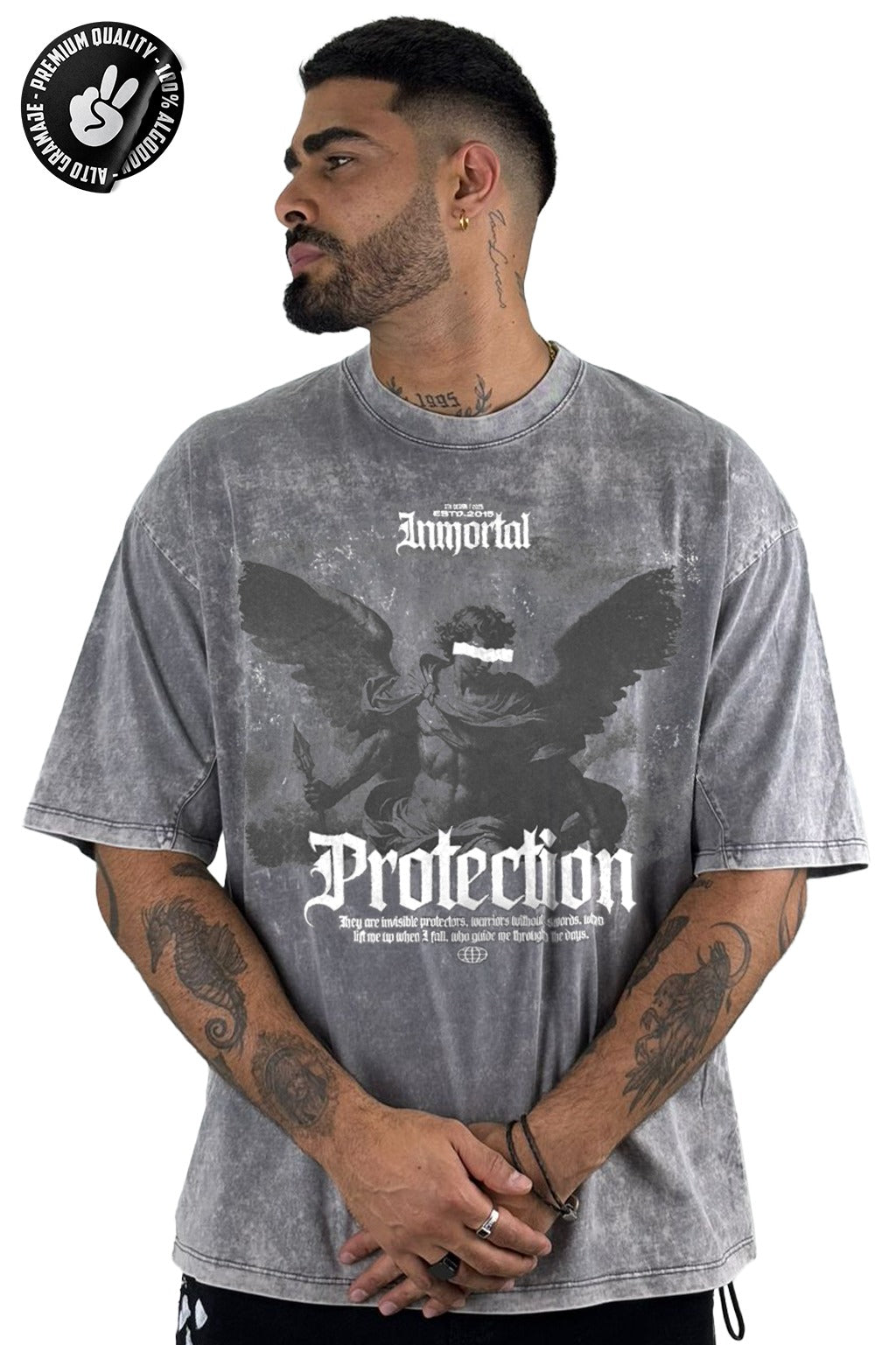 Oversize sky Gris Protection