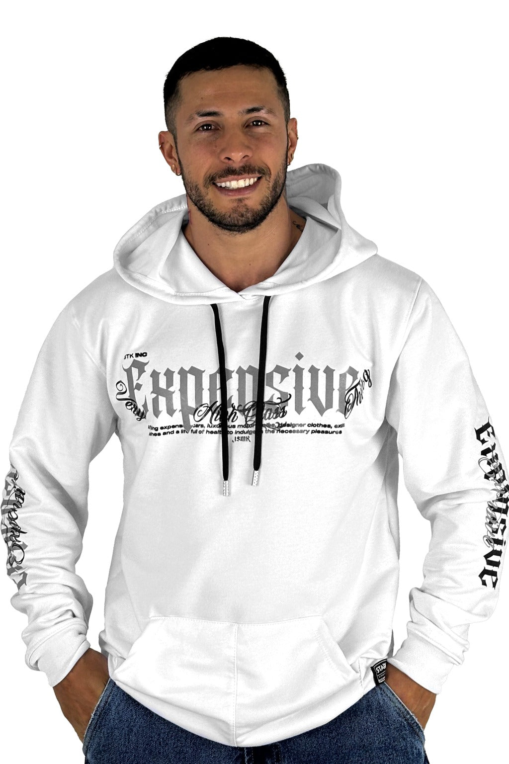 Buzo Capucha Blanco Expensive