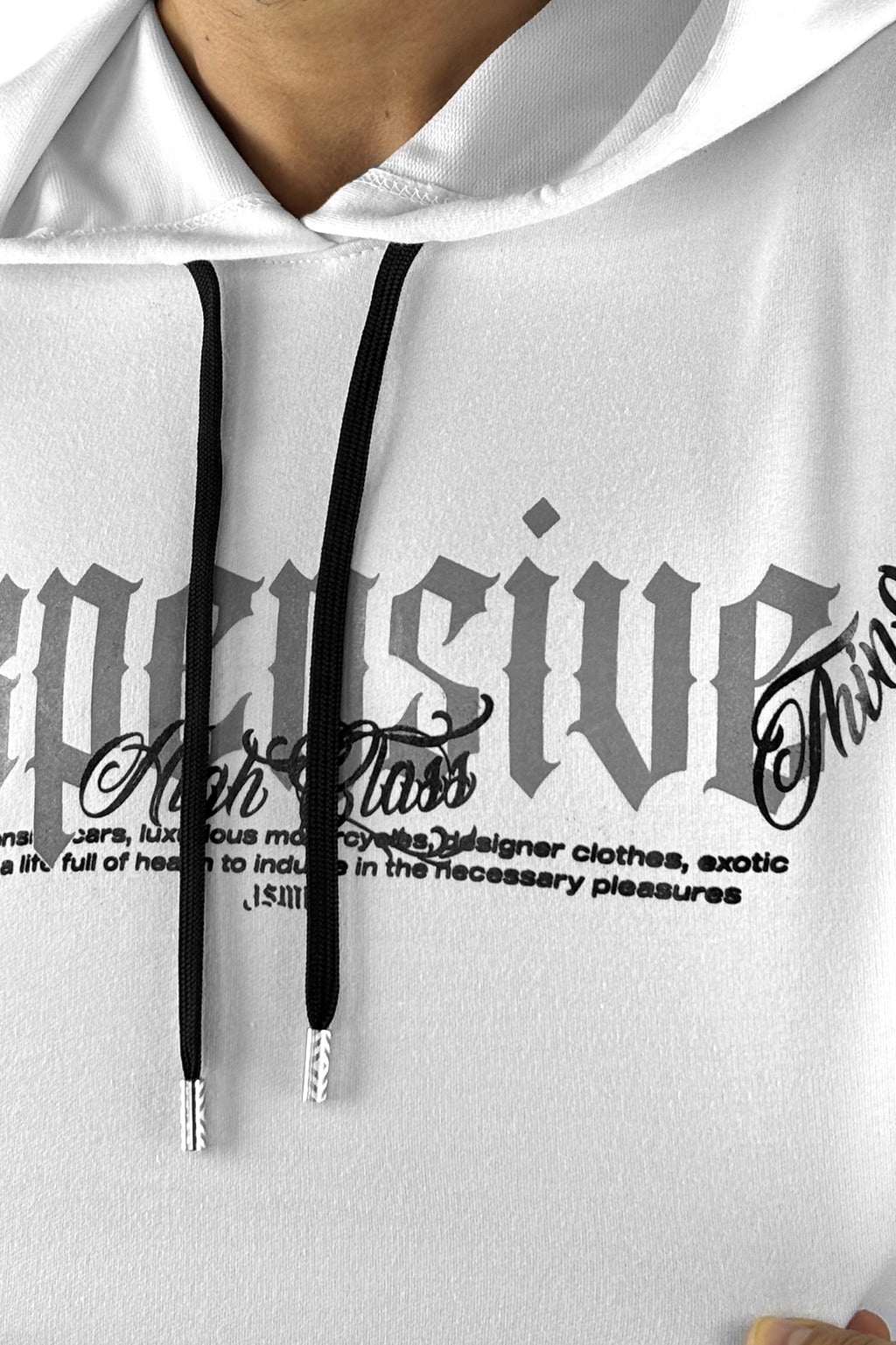 Buzo Capucha Blanco Expensive