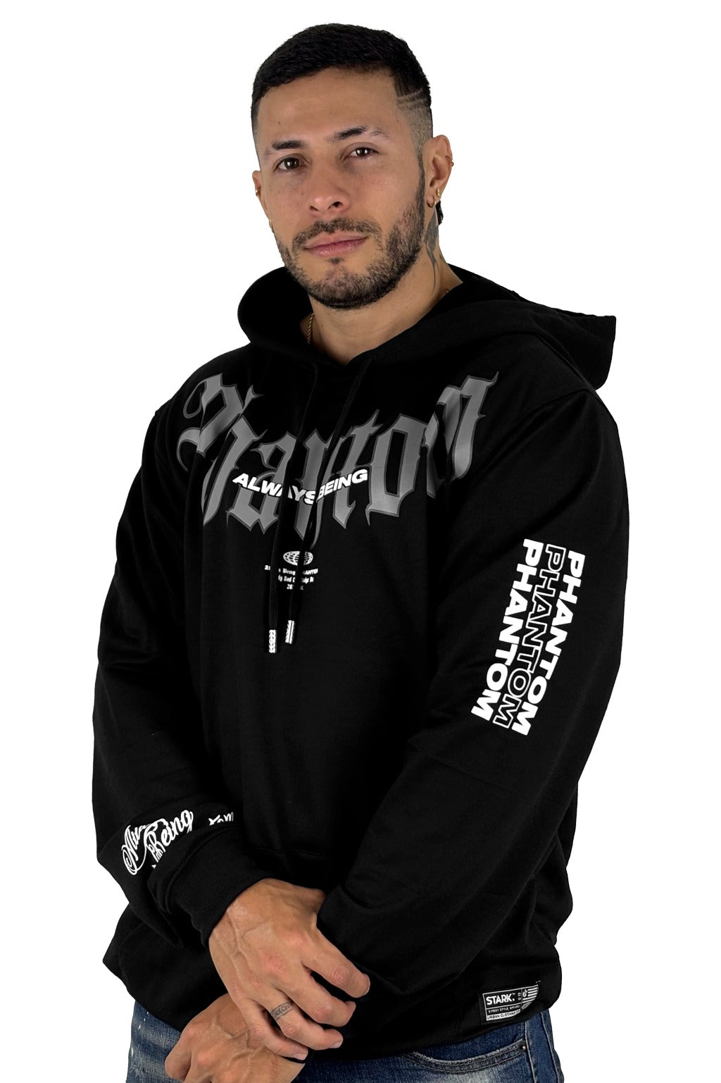 Buzo Capucha Negro Phantom