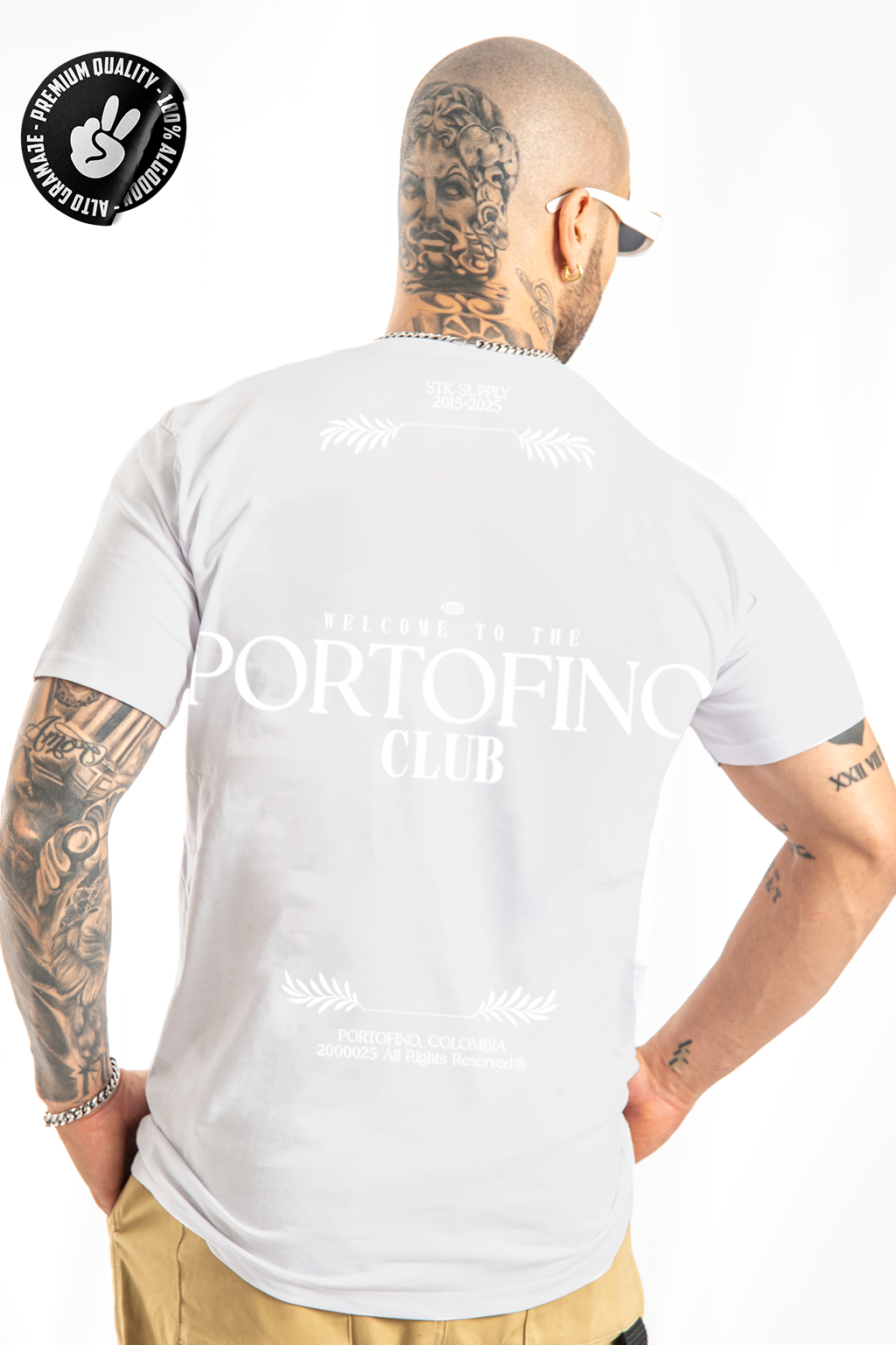Camiseta Blanca PORTOFINO alto gramaje
