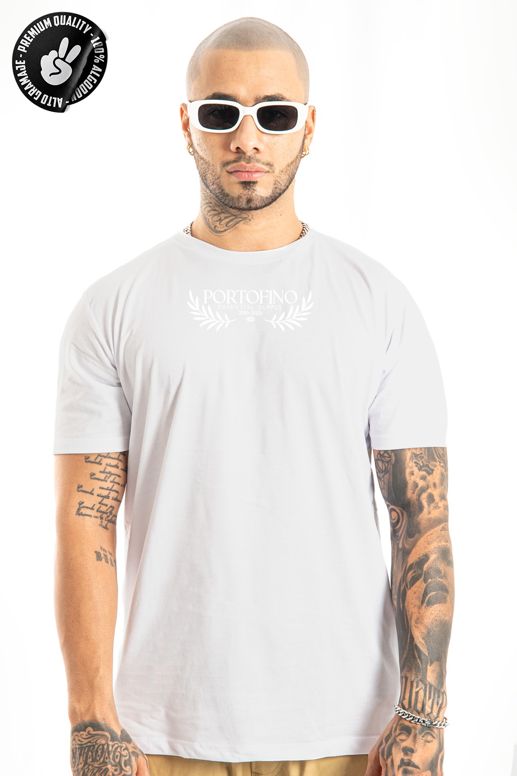 Camiseta Blanca PORTOFINO alto gramaje