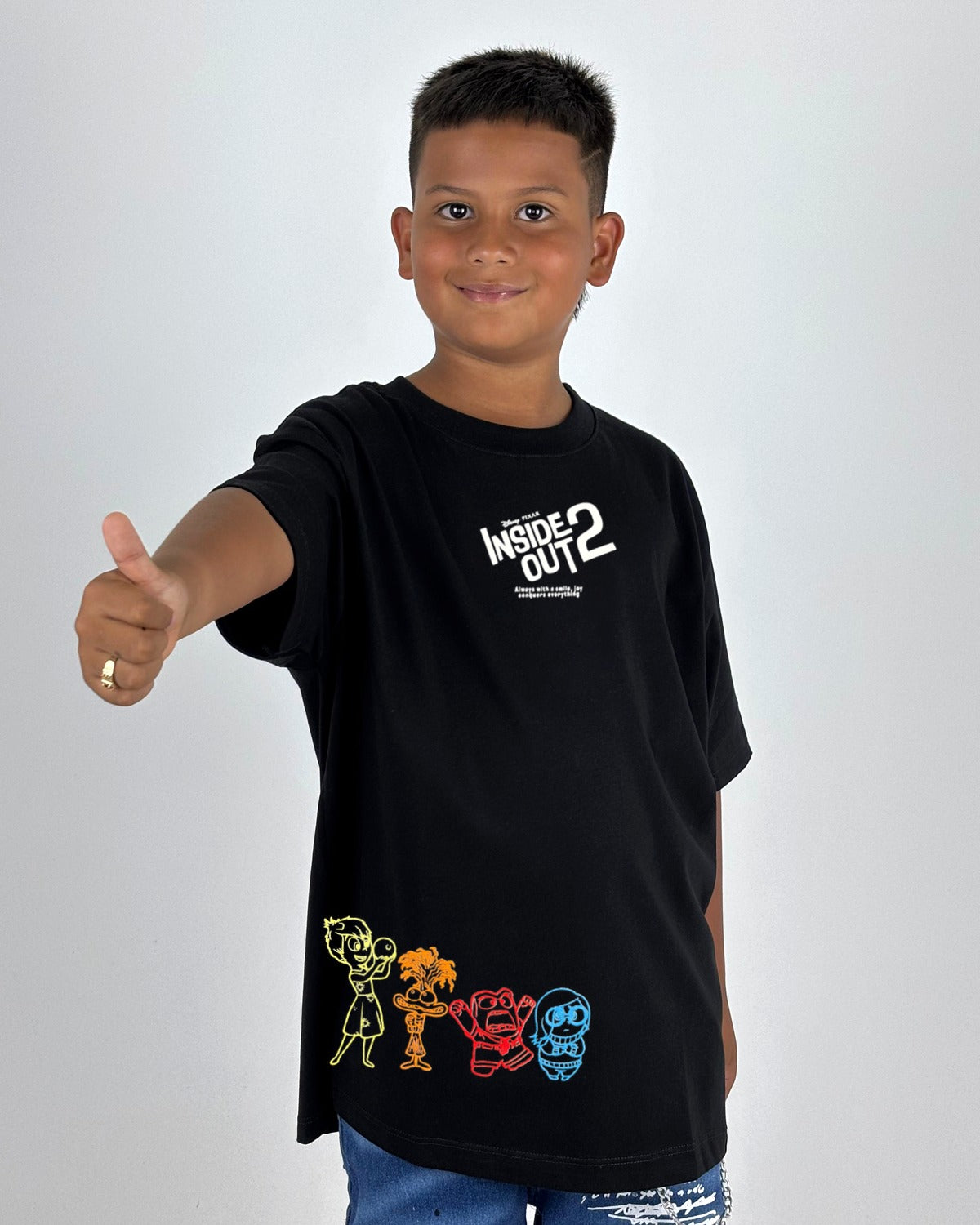 Oversize niño negro inside 2 alto gramaje