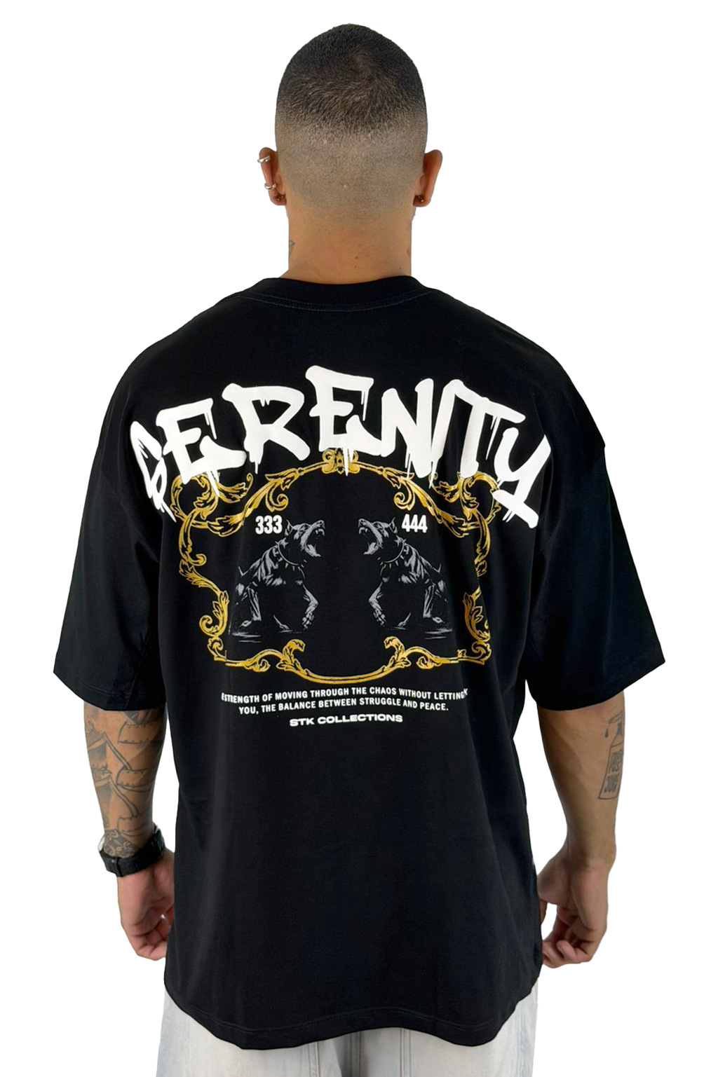 Oversize negra SERENITY alto gramaje