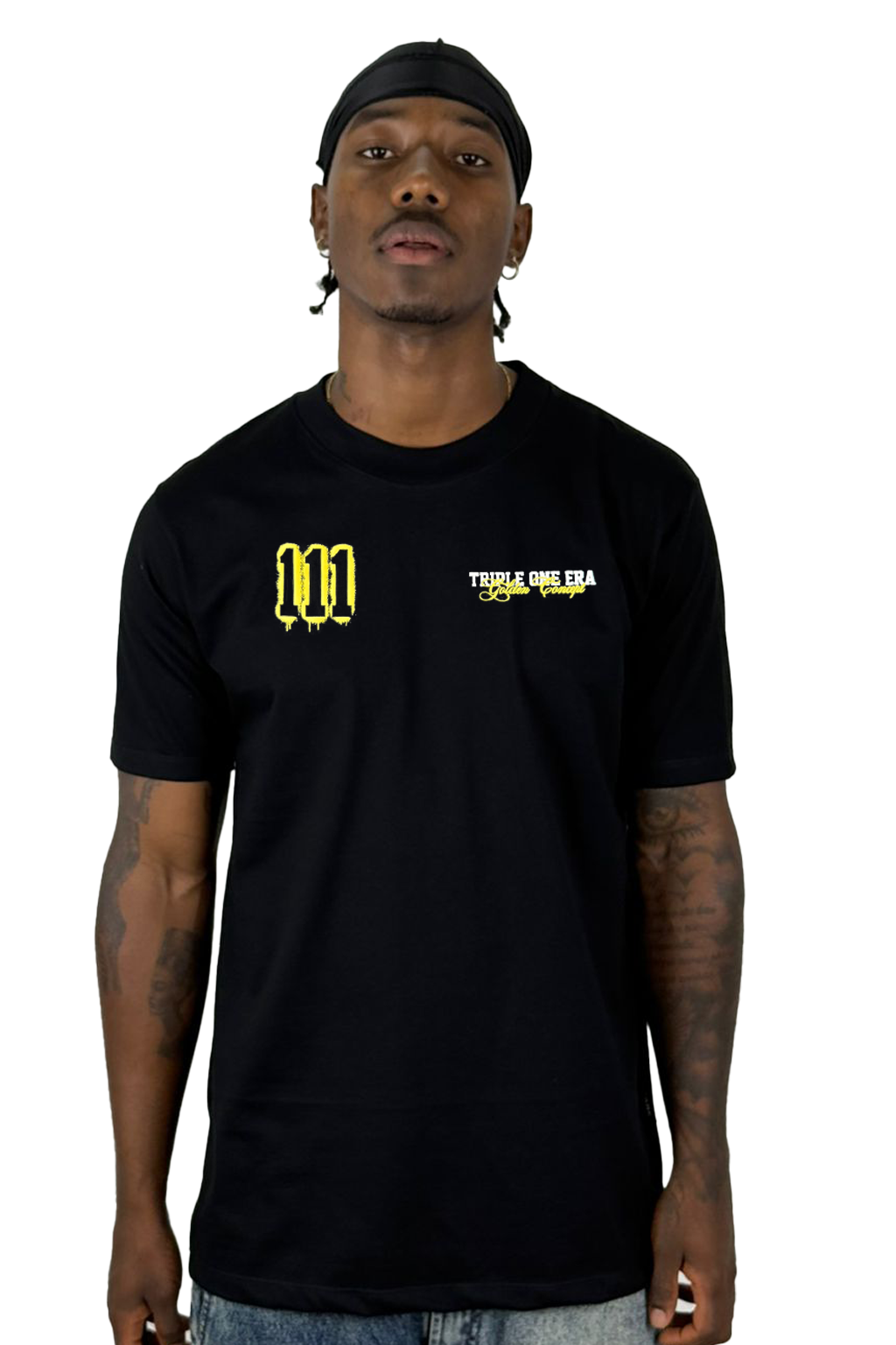 Camiseta Negra Triple One Era Alto Gramaje