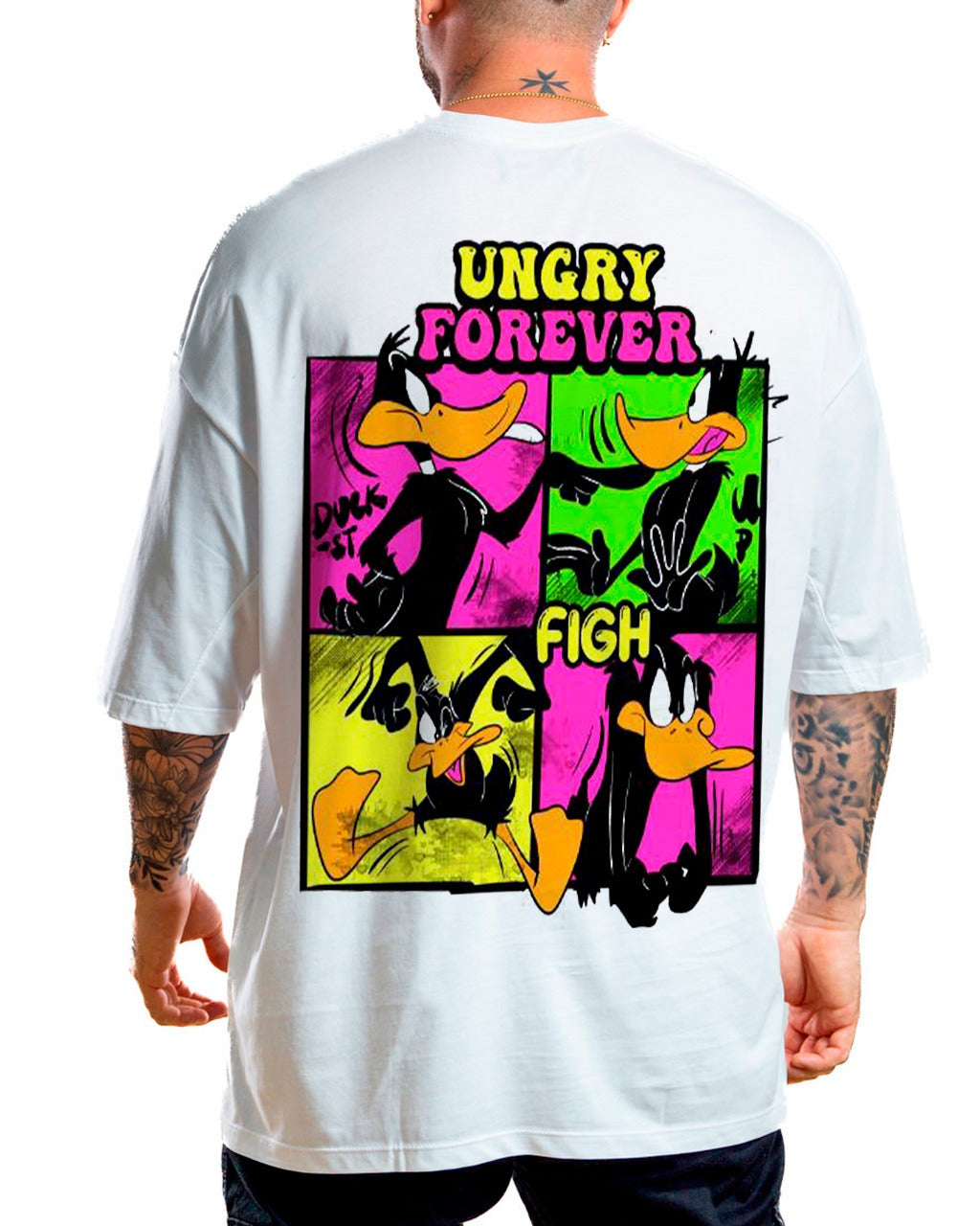 Oversize blanca ungry forever